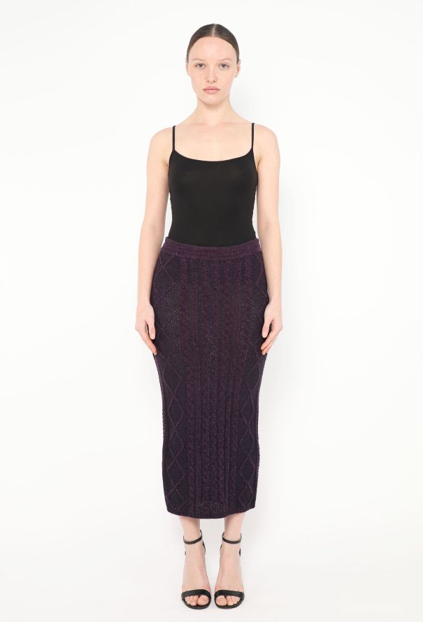 Gianni Versace F/W 1993 Cable-Knit Chenille Ensemble - 5