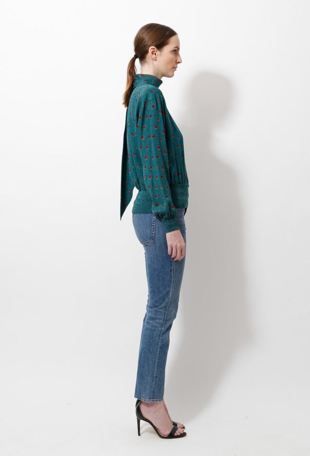 Emanuel Ungaro '80s Floral Lavallière Blouse - 3