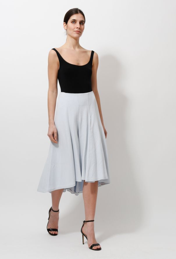 Céline Flared Crêpe Asymmetrical Skirt - 3