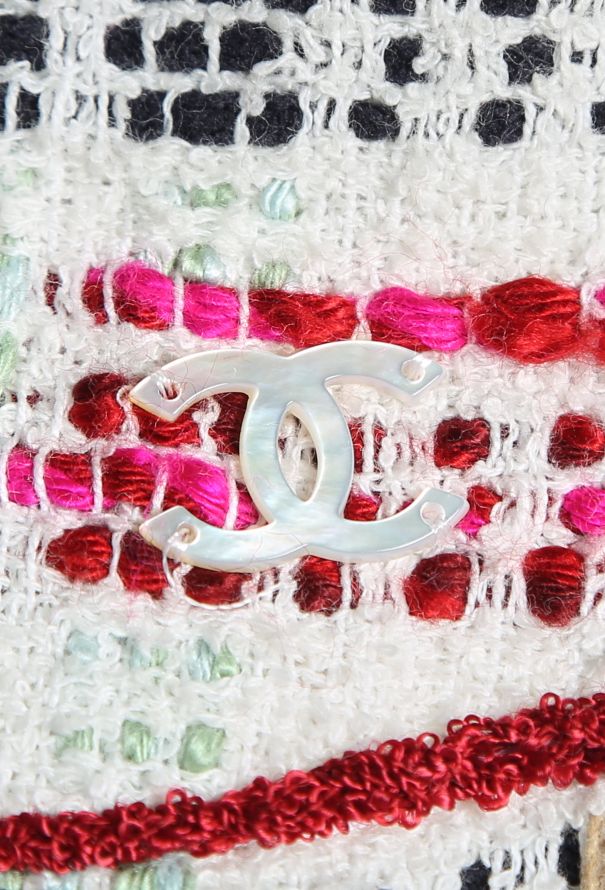 Chanel S/S 2004 Cotton Terrycloth 'CC' Skirt - 6