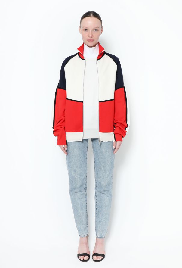 Céline Colorblock Ribbed Zip Sweater - 3