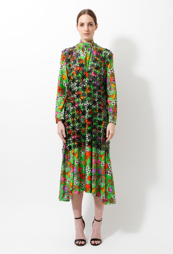 Paco Rabanne S/S 2019 Floral PVC Chainlink Tunic - 2