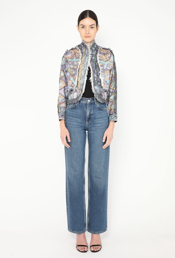 Louis Vuitton Resort 2019 Frayed Denim Jacket - 4