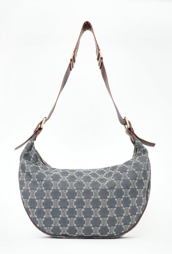 Céline Denim Triomphe Crossbody Bag - 5