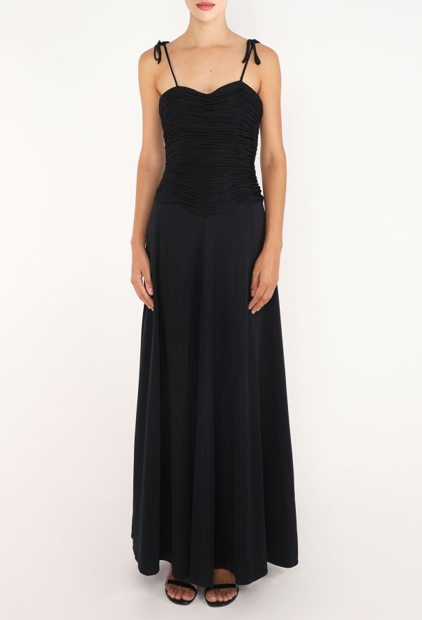 Azzaro Pleated Jersey Bustier Dress, 1970s - 3