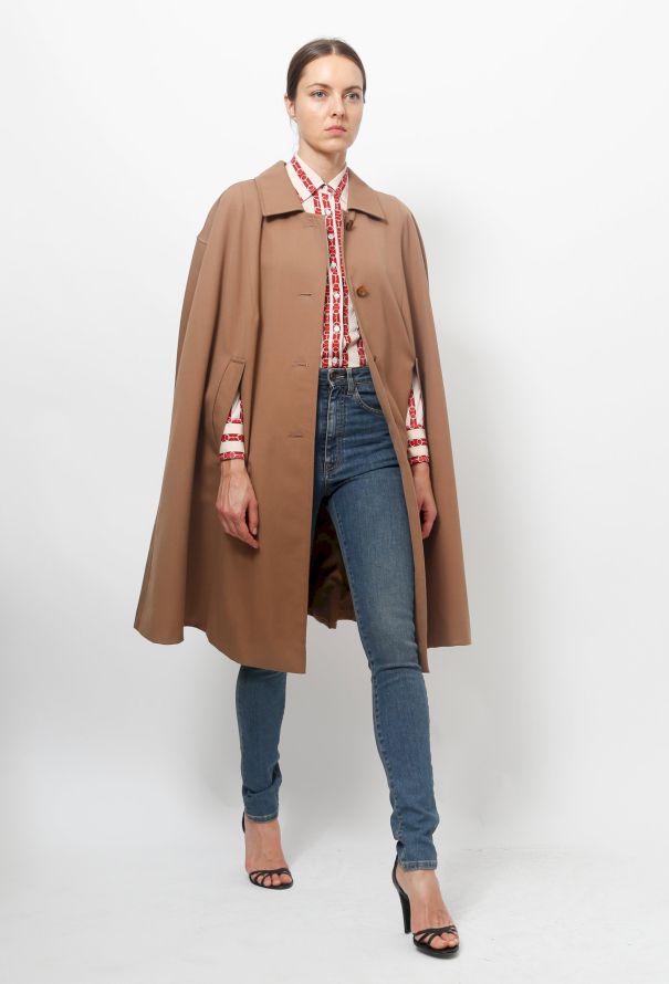Camel Flared Cape - 1