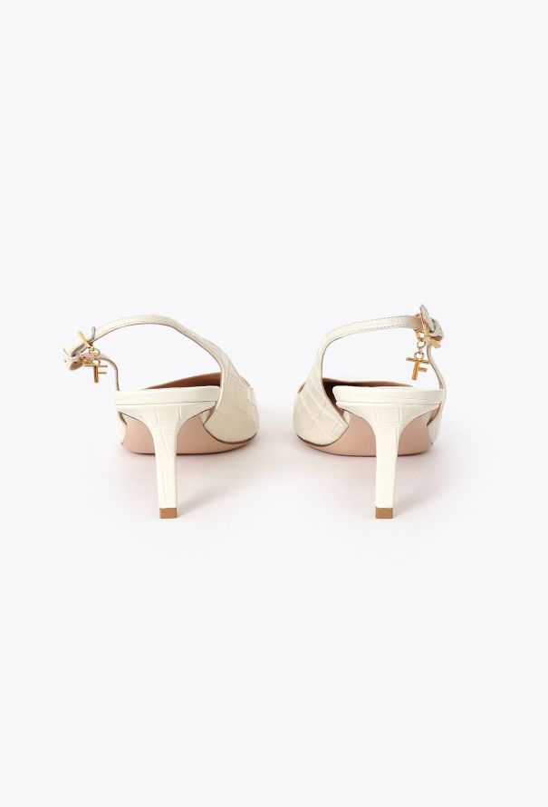 Tom Ford 2023 Angelina Embossed Slingbacks - 4