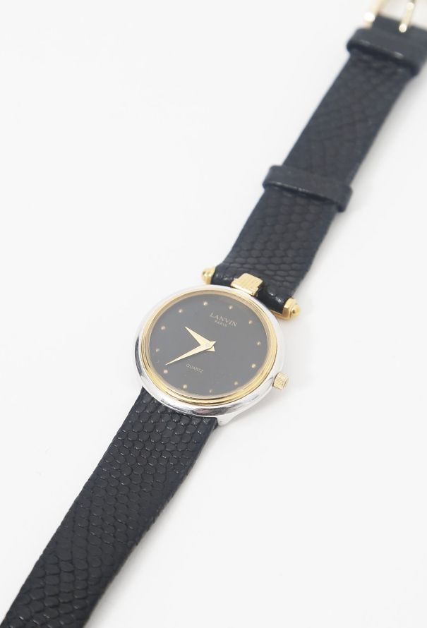Lanvin Steel & Goldstone Bezel Watch - 2