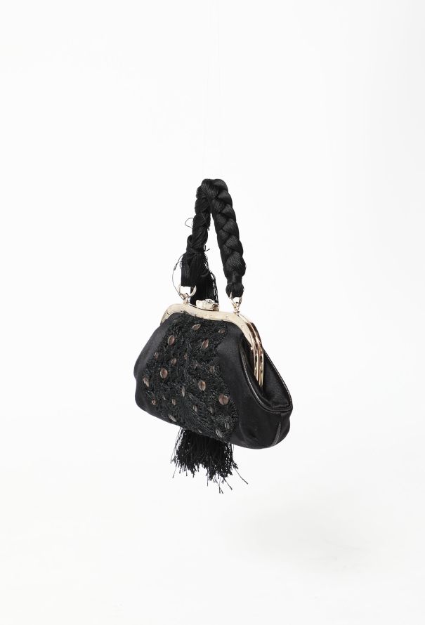 Gucci Early 2000s Satin Tassel Bag - 3