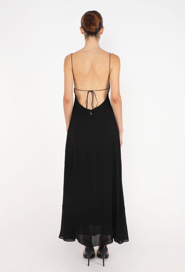 Saint Laurent Open-Back Cut-Out Dress, Resort 2022 - 5