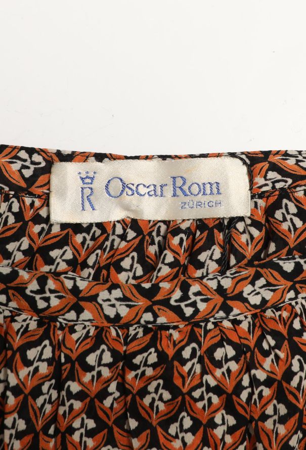 Oscar Rom '70s Printed Maxi Skirt - 5