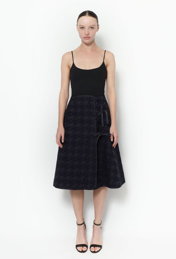 Noir Kei Ninomiya Houndstooth Wrap Skirt - 1