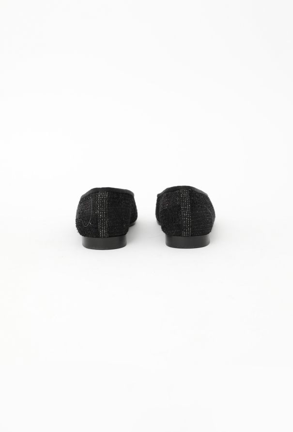 Chanel Iridescent Tweed 'CC' Ballerinas - 5