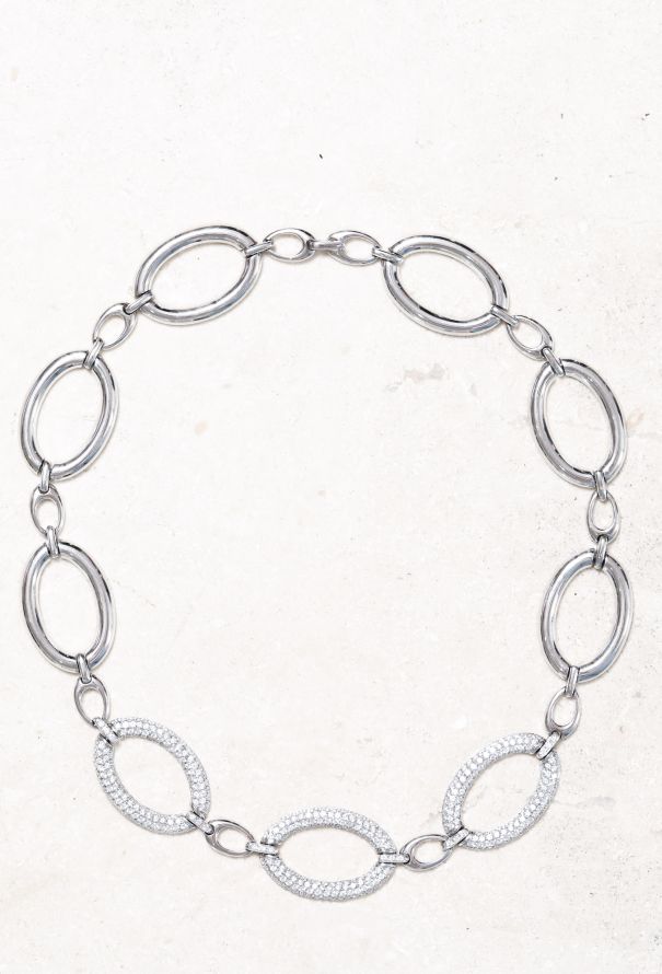Vintage Fine Jewelry Victoria Casal 18k Gold & Diamond Choker - 1
