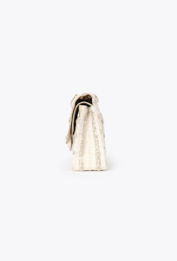 Chanel Medium Timeless Bag - Beige Tweed - 6