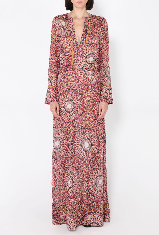 Valentino Printed Cotton Kaftan Dress - 3