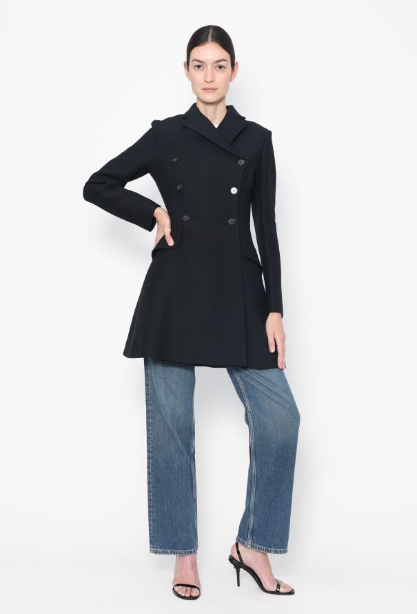 Christian Dior 2023 Double-Breasted Flared Coat - 4