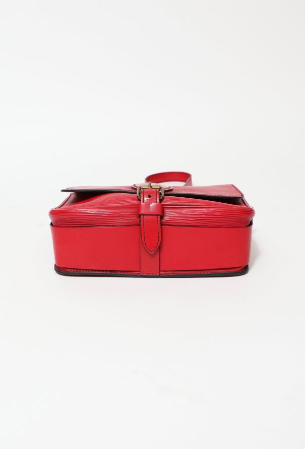 Louis Vuitton Red Epi Cartouchiere Bag - 6
