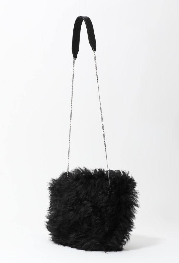 Céline Shearling Chainlink Flap Bag - 2