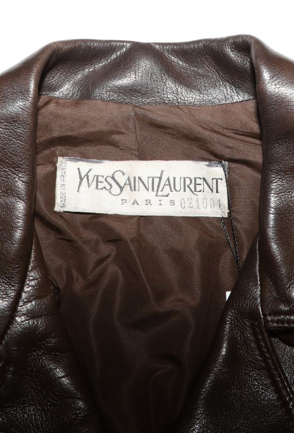 Saint Laurent COLLECTOR 1968 Haute Couture Leather Fringe Coat - 11