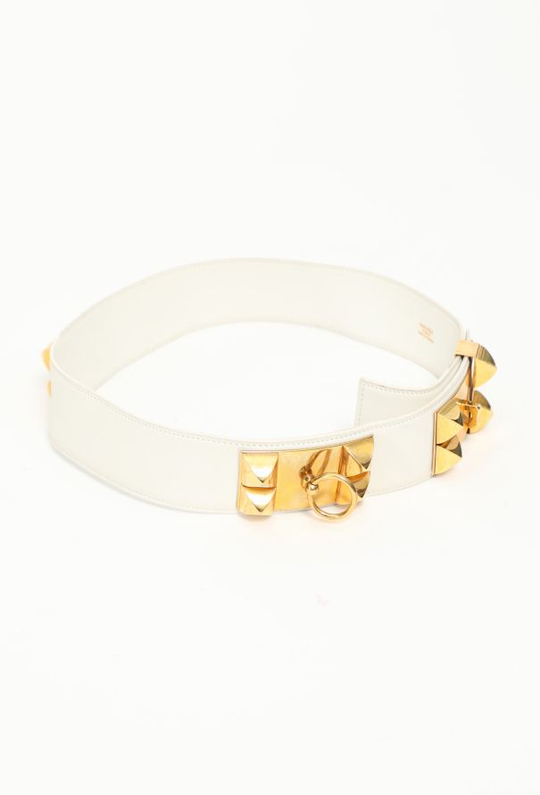Hermès 1987 'Collier de Chien' Gulliver Leather Belt - 3