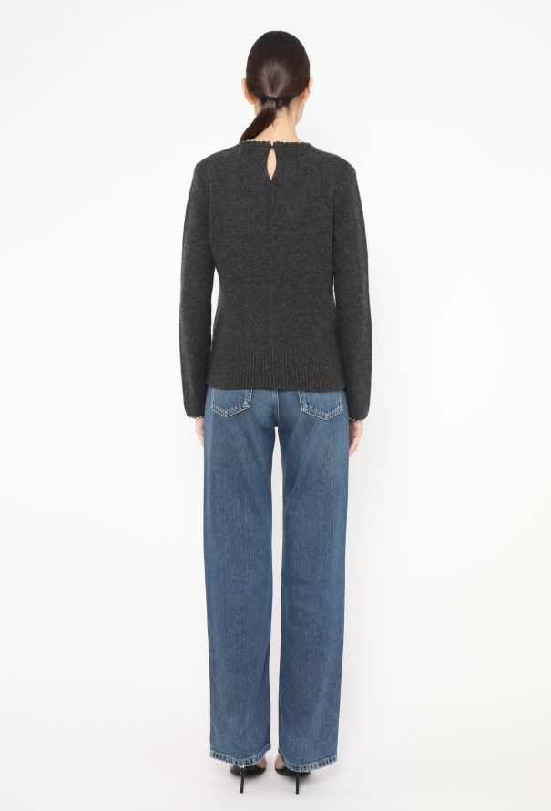 Toteme 2023 Chain Trim Knit Sweater - 4