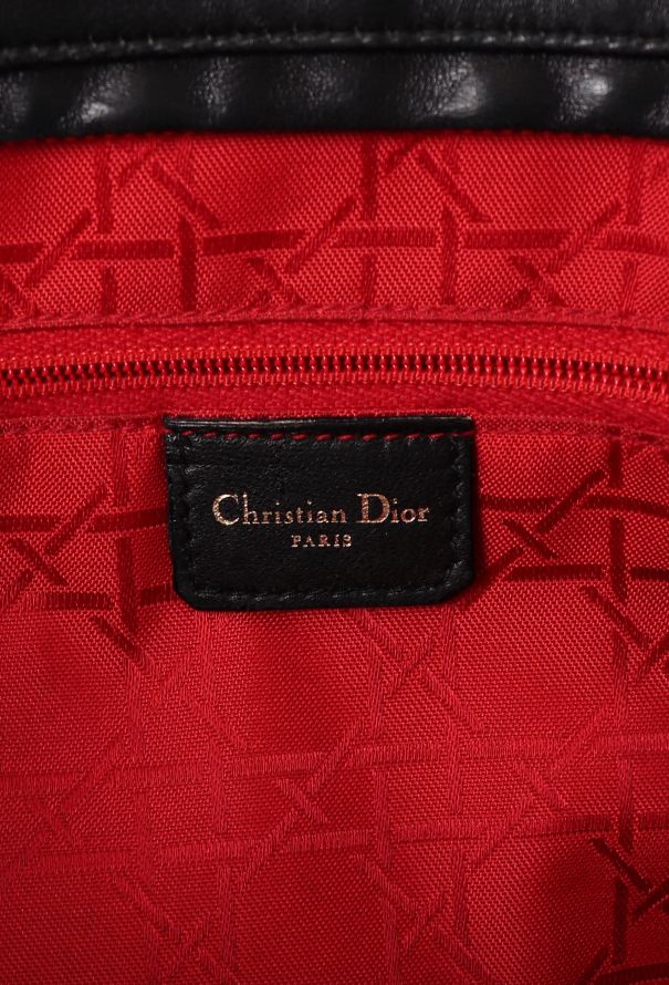 Dior Black Cannage Large Lady Dior - 12