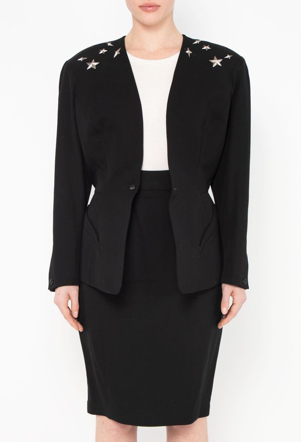 Thierry Mugler F/W 1990 Cinched Star Embellished Ensemble - 3