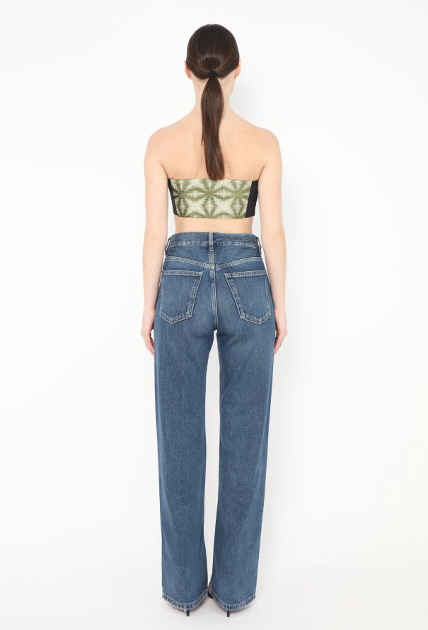 Dries Van Noten Woven Linen Bandeau Top - 3