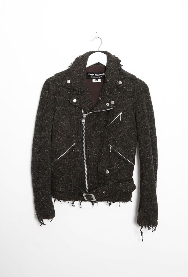 Junya Watanabe 2011 Distressed Wool Biker Jacket - 6