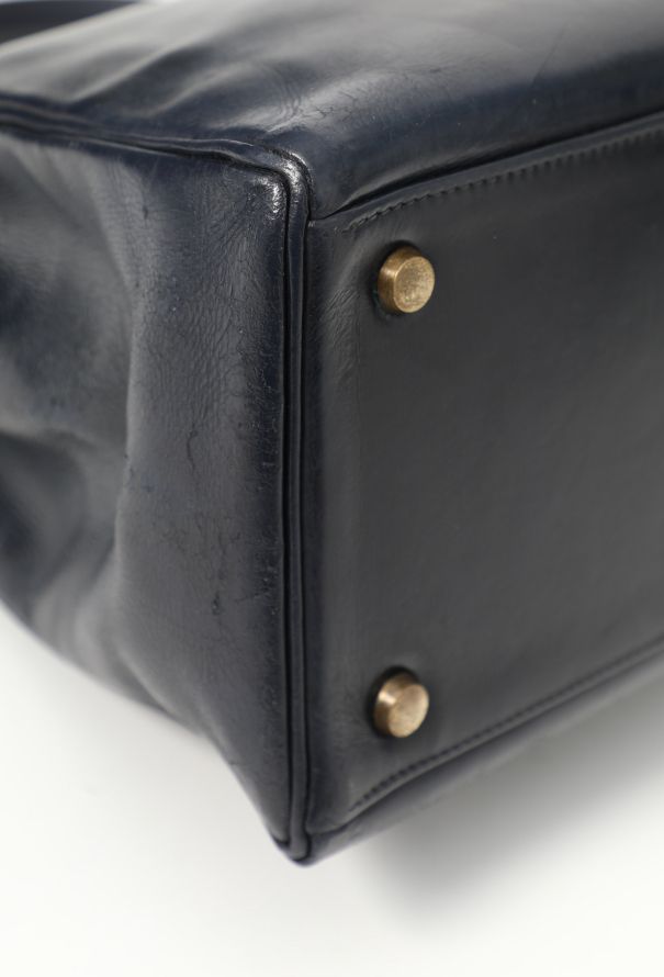 Hermès '60s Navy Box Kelly 32 Retourné - 8