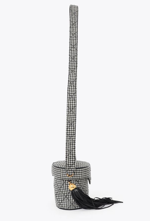 Chanel Vintage Houndstooth Vanity Case - 4