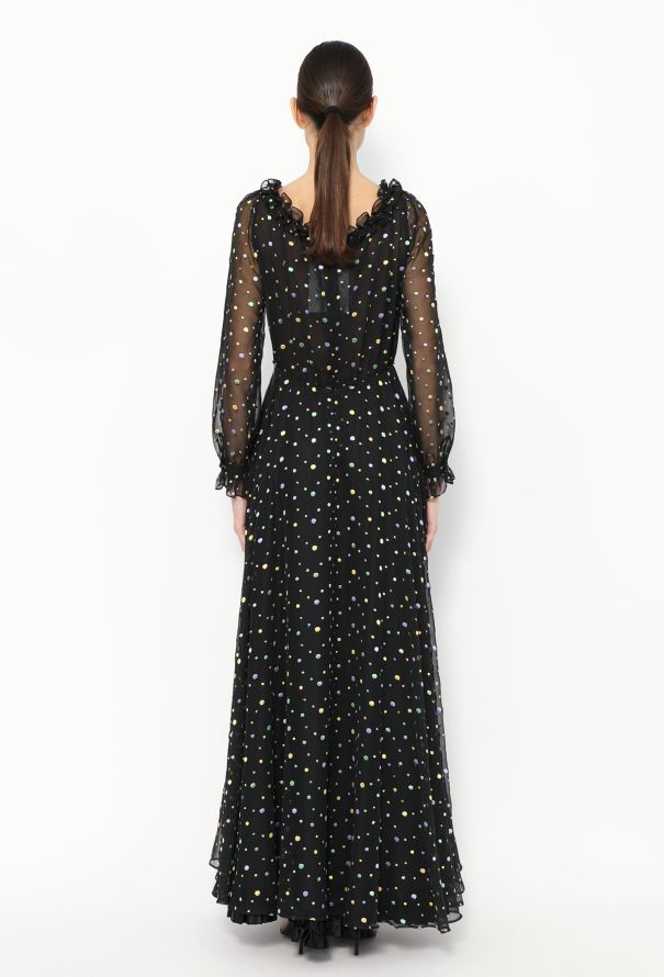 Louis Feraud '70s Ruffled Organza Dress - 4