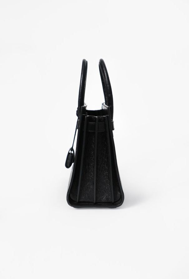 Saint Laurent Embossed Small Sac de Jour - 5