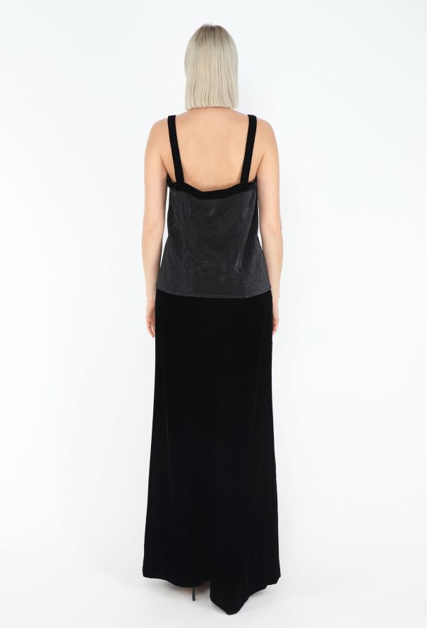 Saint Laurent '90s Iridescent Lurex Gown Ensemble - 6