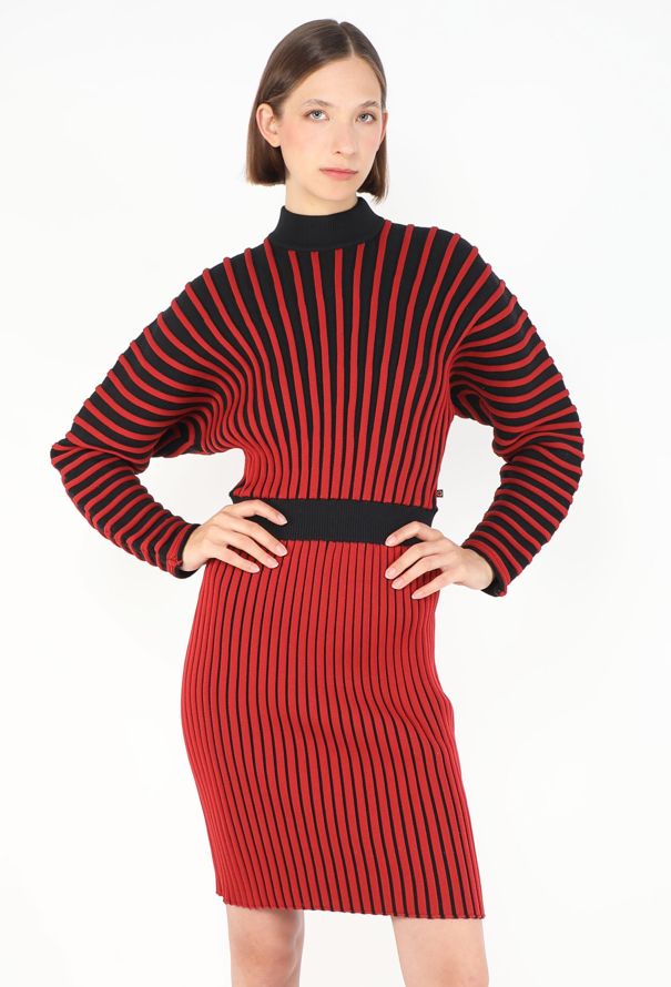 Louis Vuitton Resort 2020 Ribbed Batwing Dress - 3