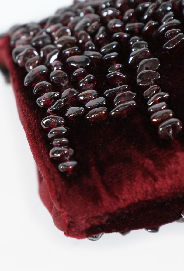 Gucci Embellished Velvet Clutch, 1999 - 9