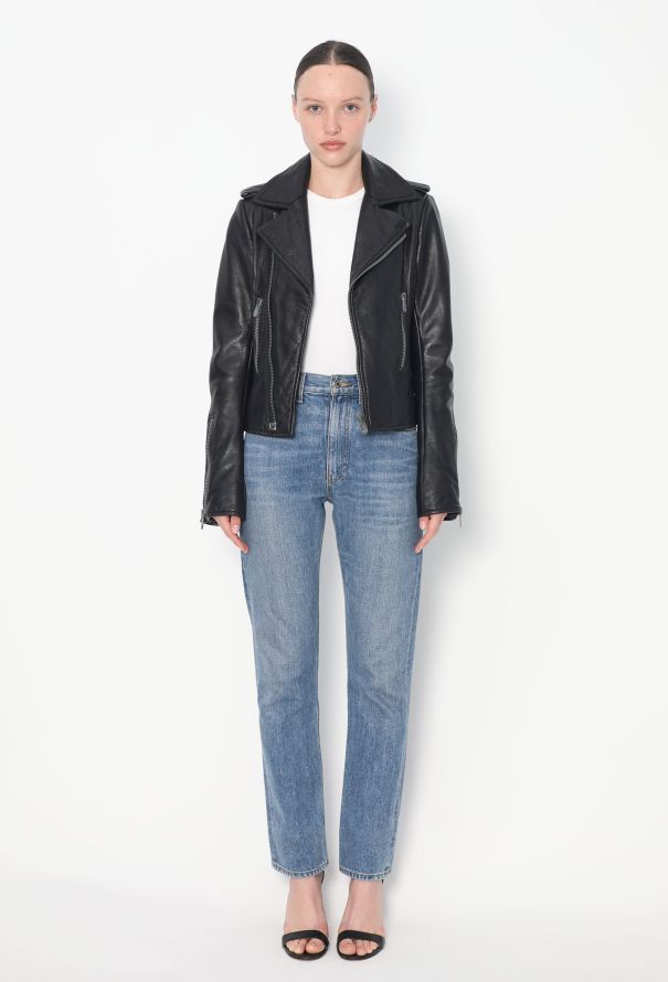 Balenciaga Classic Lambskin Biker Jacket - 2