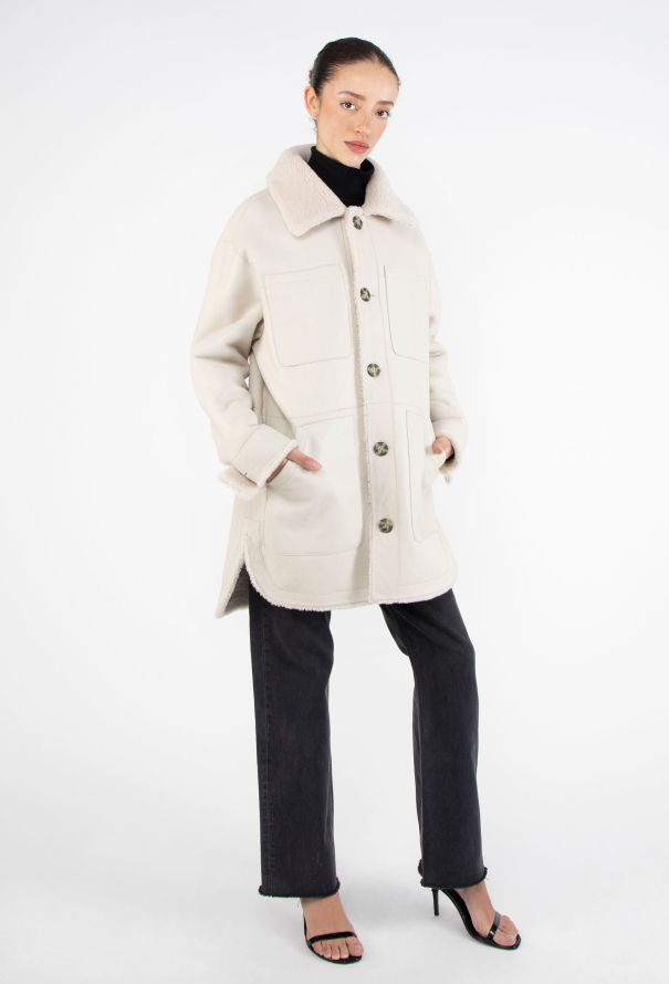 Yves Salomon Reversible Teddy Shearling Coat - 7