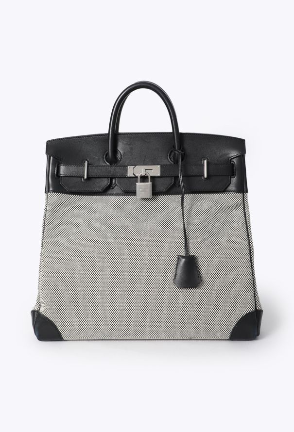 Hermès Evergrain & Toile Criss Haut à Courroies 40 - 2