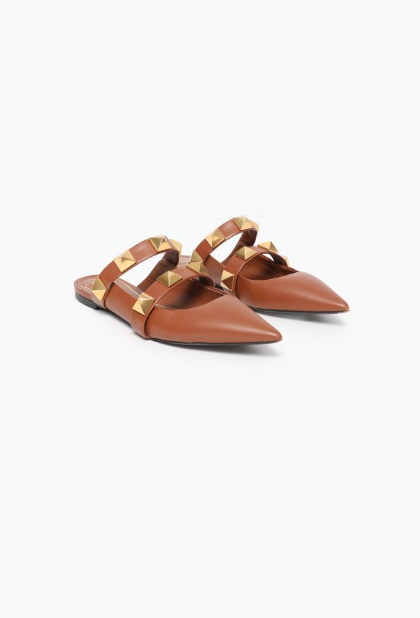 Valentino S/S 2021 Leather Rockstud Mules - 3