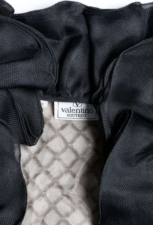 Valentino STUNNING '80s Ruffled Velvet Gown - 4