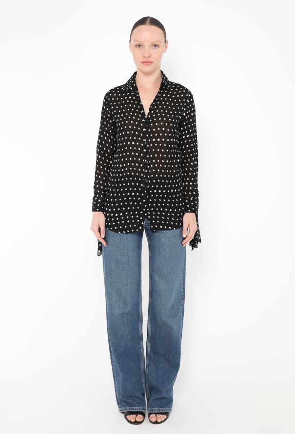 Saint Laurent 2017 Polka Dotted Blouse - 3