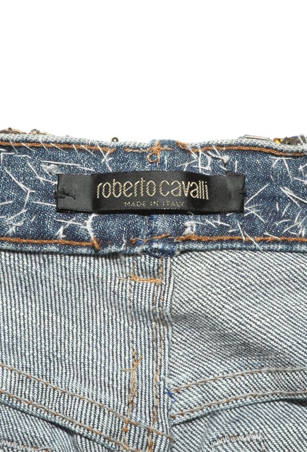 Roberto Cavalli Early 2000s Embellished Low-Rise Jeans - 5