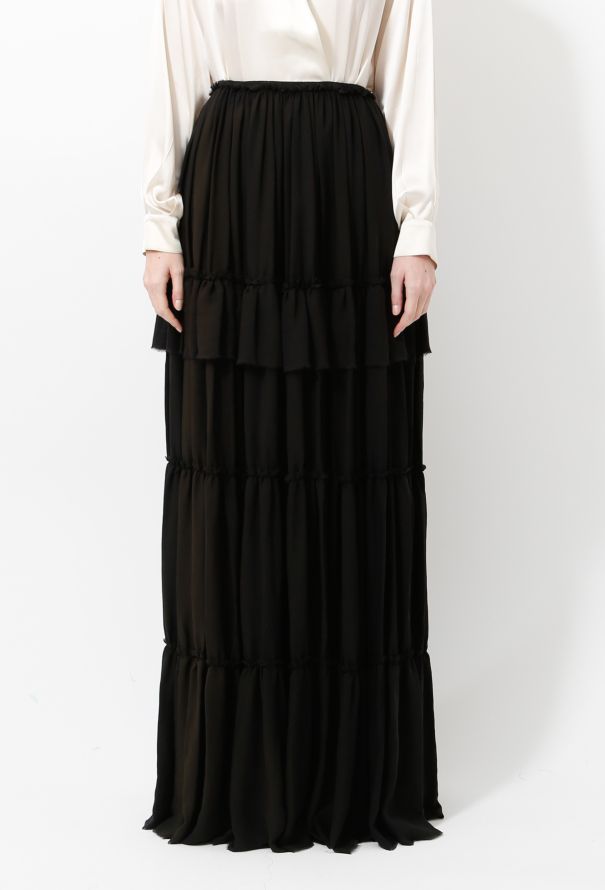 Lanvin Resort 2012 Ruffled Maxi Skirt - 3