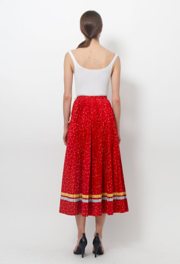 Pleated Cotton Skirt - 3