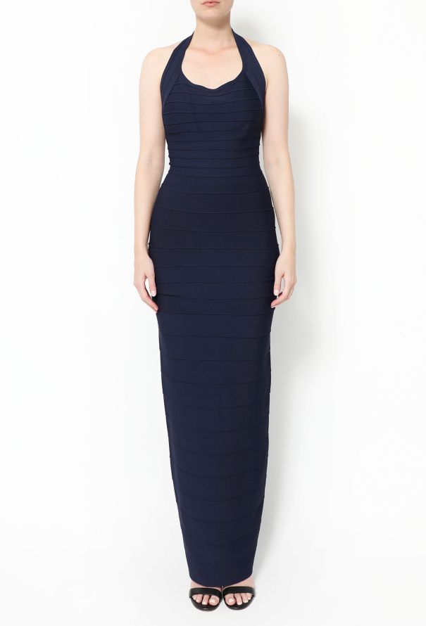 Hervé Léger '90s Bandage Halter Dress - 2