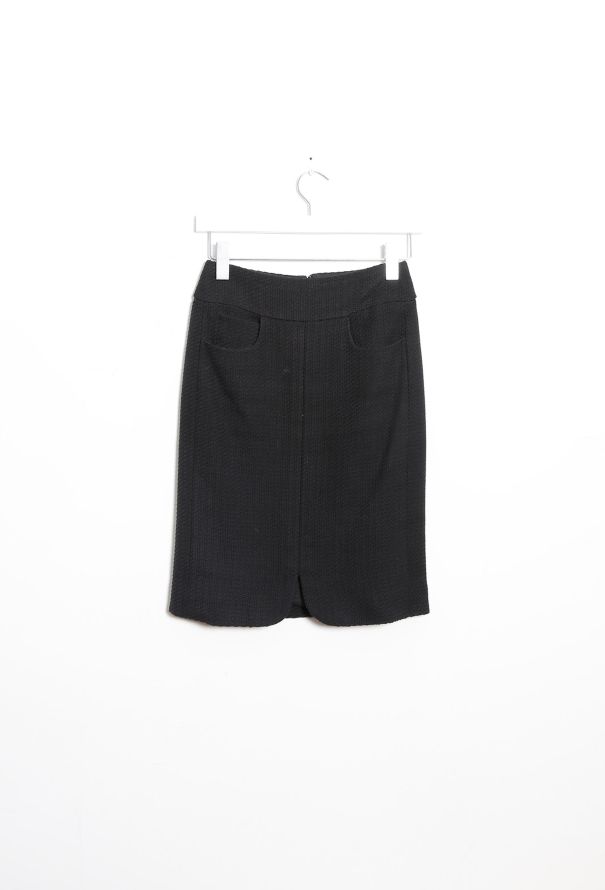 Chanel 2007 Bouclé Pencil Skirt - 6