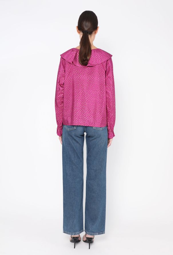 Saint Laurent 1981 Polka Dot Tassel Blouse - 6