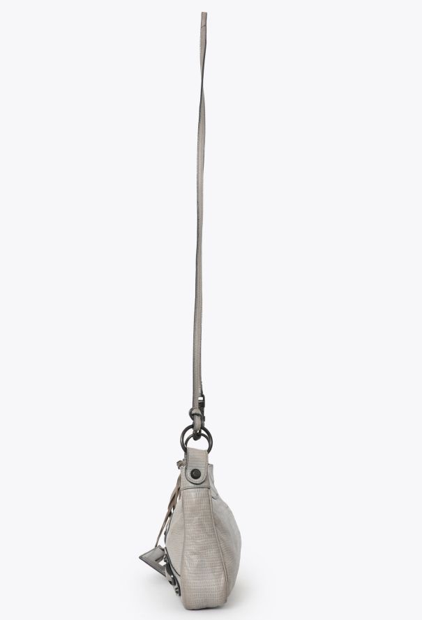 Balenciaga Grey Embossed Classic Hip Bag - 5